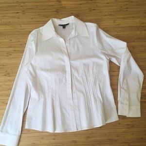 Crisp, Fitted White Blouse Size 12